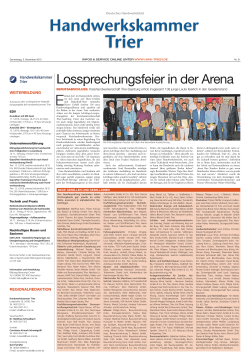 Deutsches Handwerksblatt, Ausgabe 21 vom 5. Dezember 2015