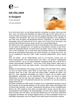 DIE Z&Ouml;LLNER In Ewigkeit