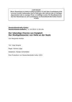 Der lebendige Charme von Ewigkeit Der Stadtgottesacker von Halle
