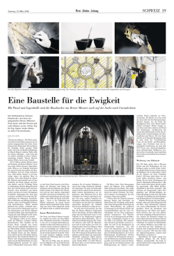Eine Baustelle f&uuml;r die Ewigkeit - Berner M&uuml;nster