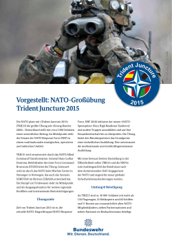 Vorgestellt: NATO-Großübung Trident Juncture 2015