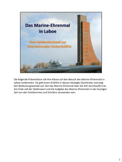b) Pr&auml;sentation zur Geschichte des Marine