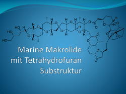Marine Makrolide mit Tetrahydrofuran Substruktur
