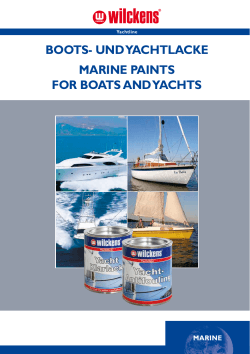 boots- und yachtlacke Marine paints for boats and yachts