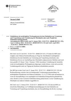 IV C 1 - S 2211/11/10001 - Bundesfinanzministerium