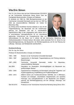 Vita Eric Simon - Technische Hochschule N&uuml;rnberg