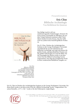 Eric Cline Biblische Archäologie