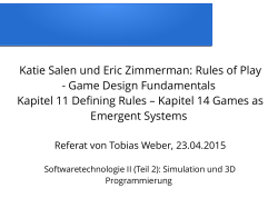 Katie Salen und Eric Zimmerman: Rules of Play
