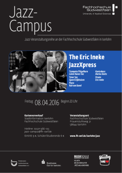 Jazz- Campus - Fachhochschule S&uuml;dwestfalen