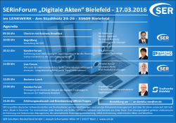SERinForum „Digitale Akten“ Bielefeld