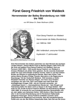 Fürst Georg Friedrich von Waldeck