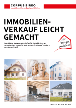 Immobilienverkauf leicht gemacht