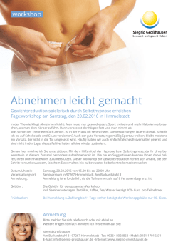 Abnehmen leicht gemacht