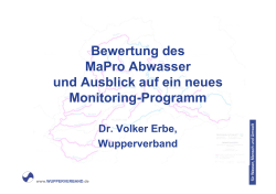 Dr. Volker Erbe, Wupperverband
