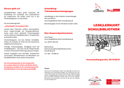 lese(lern)ort schulbibliothek - Bildungsserver Berlin