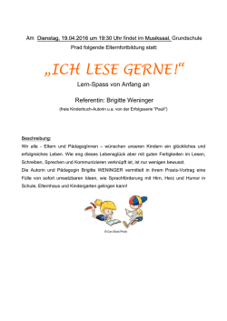 ich lese gerne!