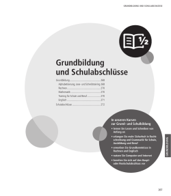 Grundbildung und Schulabschl&uuml;sse - vhs Frankfurt