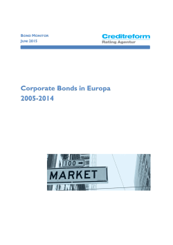 Corporate Bonds in Europa 2005-2014