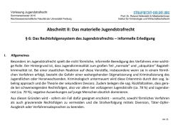 informelle Erledigung - von Strafrecht