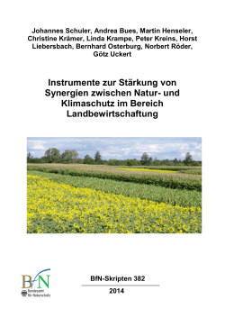 Instrumente zur St&auml;rkung von Synergien zwischen Natur