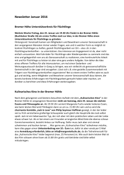 2016-01 Newsletter Bremer Höhe