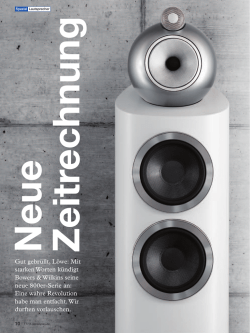 Gut gebr&uuml;llt, L&ouml;we: Mit starken Worten k&uuml;ndigt Bowers & Wilkins