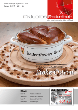 Frohe Ostern - Stadtgemeinde Radenthein