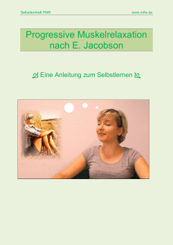 Progressive Muskelrelaxation nach E. Jacobson