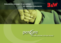 Percure - Die DMS-Lösung für die Pflege (PDF-Datei 212KB)