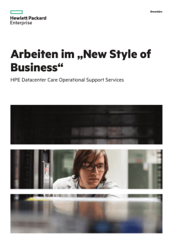 HPE Datacenter Care Operational Support Services