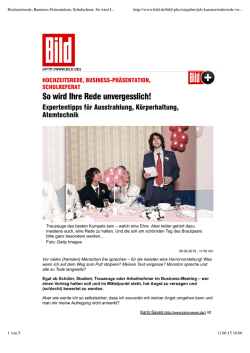 Hochzeitsrede, Business-Präsentation, Schulreferat - PowerAct