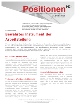 Position Werkverträge