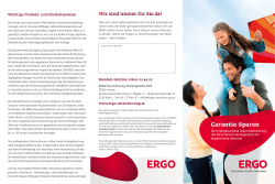 Garantie-Sparen - ERGO Versicherung
