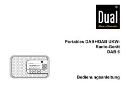Portables DAB+/DAB UKW- Radio-Gerät DAB 6