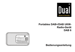 Portables DAB+/DAB UKW- Radio-Gerät DAB 6