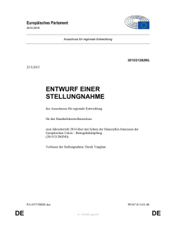 Jahresbericht 2014 über den Schutz der finanziellen Interessen der