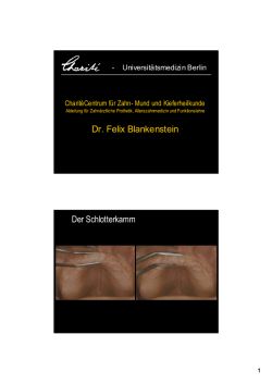 Der Schlotterkamm - entfernen, ignorieren oder nutzen?