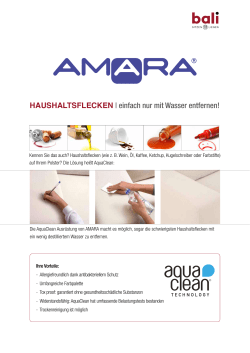 HAUSHALTSFLECKEN | einfach nur mit Wasser entfernen!