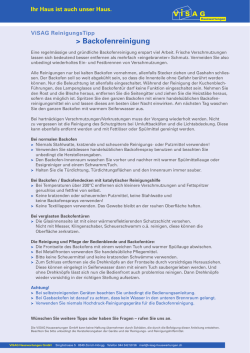 viSAG Reiniggungstipp - Visag Hauswartungen GmbH