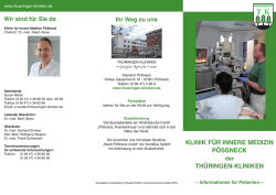 Informationen - Th&uuml;ringen
