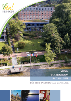Hausprospekt Klinik Buchenholm - in den Vital