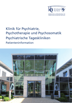 Klinik für Psychiatrie, Psychotherapie und Psychosomatik