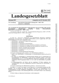 Jahrgang 2015 Ausgegeben am 02. Dezember 2015