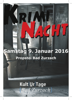 Samstag 9. Januar 2016 - KultUrTage Bad Zurzach
