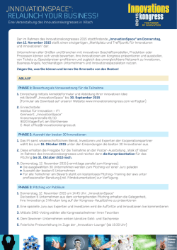 InnovationSpace 2015 - innovation service network