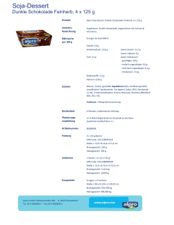 Alpro Soja Dessert Dunkle Schokolade Feinherb 4x125g 80000696