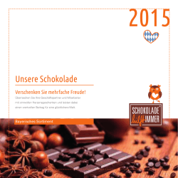 Unsere Schokolade - Genisis Business Innovation