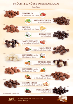 früchte & nüsse in schokolade