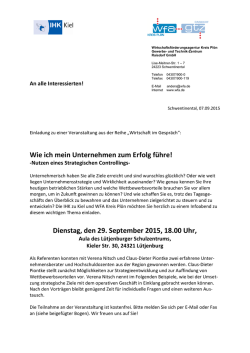 Wie ich mein Unternehmen zum Erfolg führe!