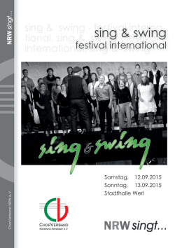 sing & swing - ChorVerband NRW eV